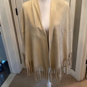 Marc Cain stretch faux suede poncho
